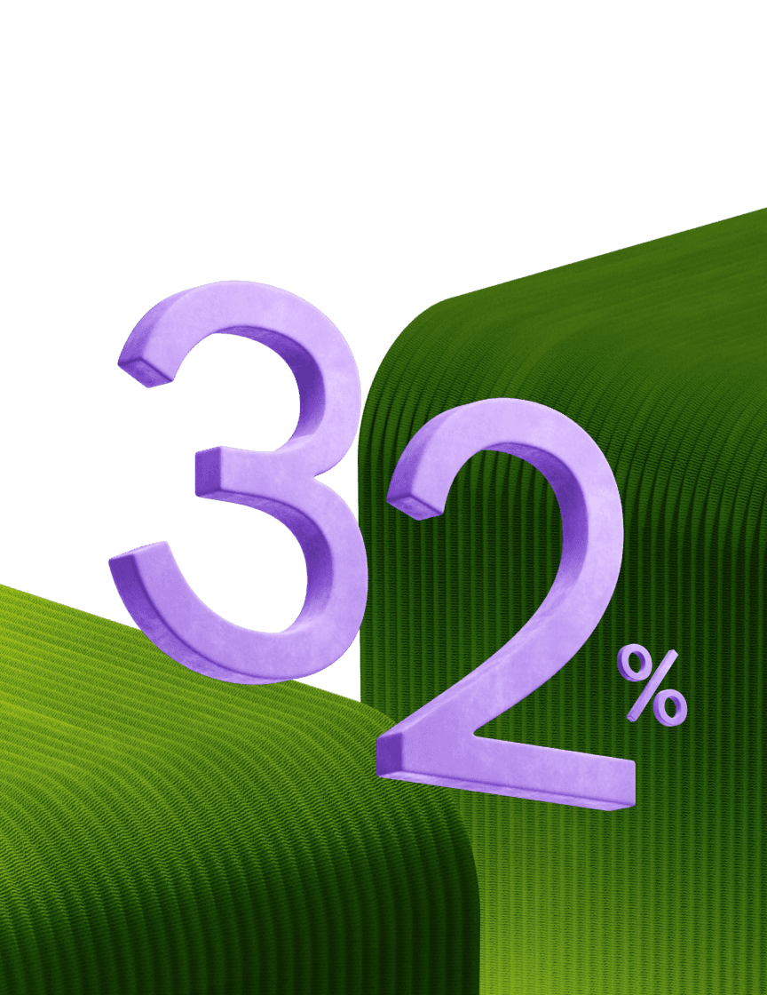 32%